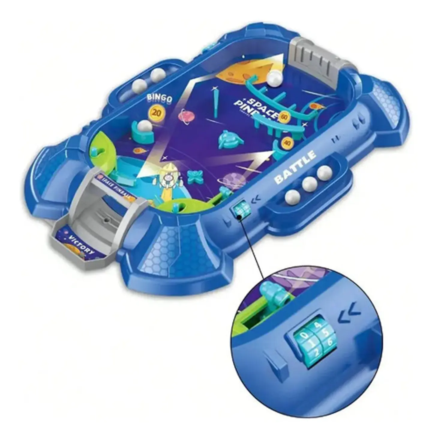Juego De Mesa Pinball Space Astronauta Juguete Portátil 4