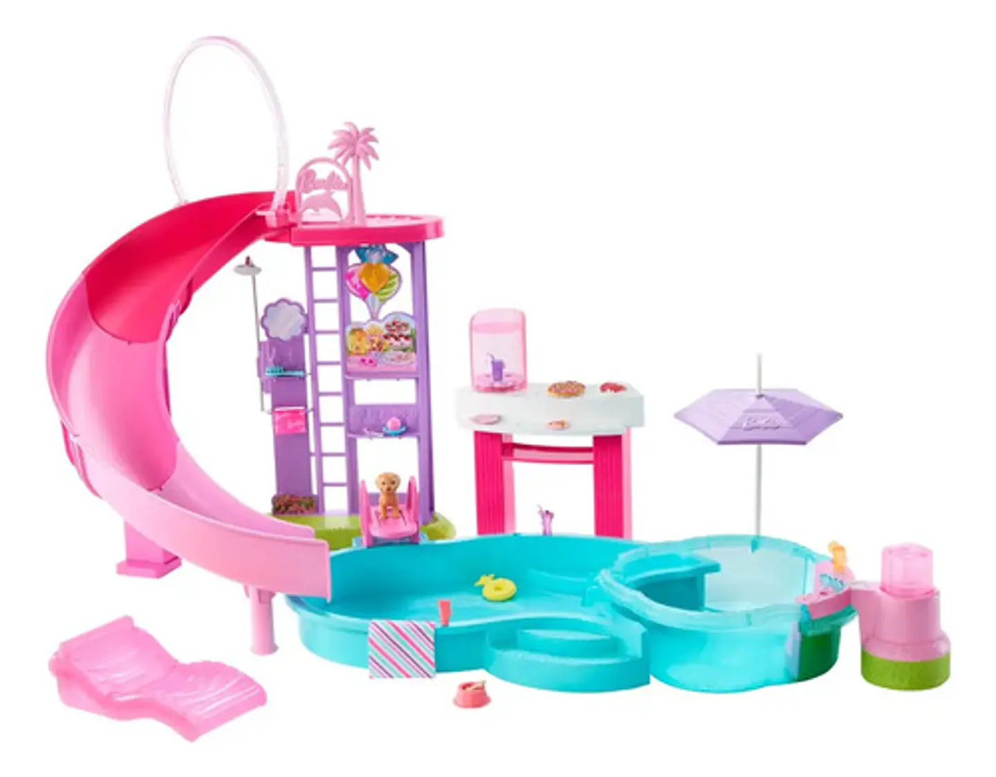 Set De Juguetes Barbie Dream Pool Piscina Mattel 3