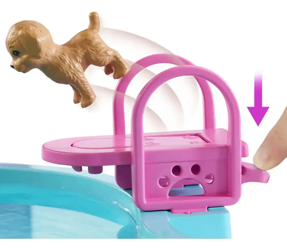 Set De Juguetes Barbie Dream Pool Piscina Mattel 6
