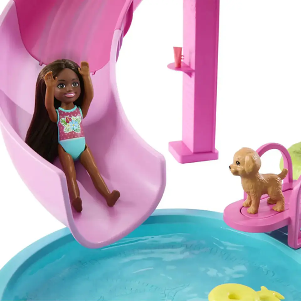 Set De Juguetes Barbie Dream Pool Piscina Mattel 7