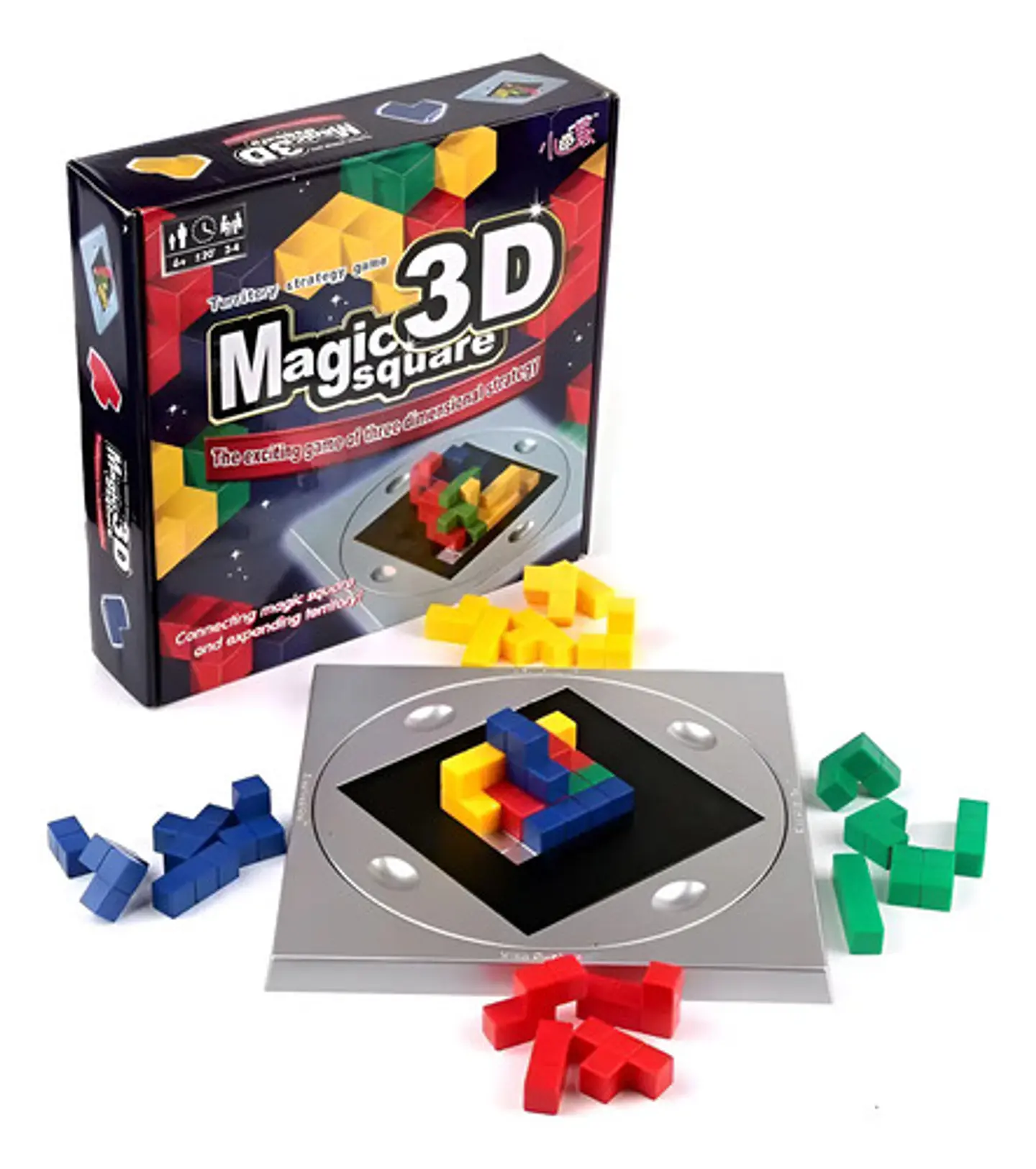 Juego Ingenio 3d Cubo Magico Logica Espacial 148pcs Tetris 1