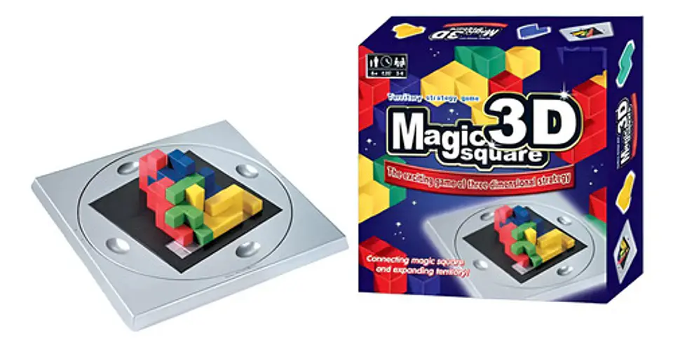 Juego Ingenio 3d Cubo Magico Logica Espacial 148pcs Tetris 2