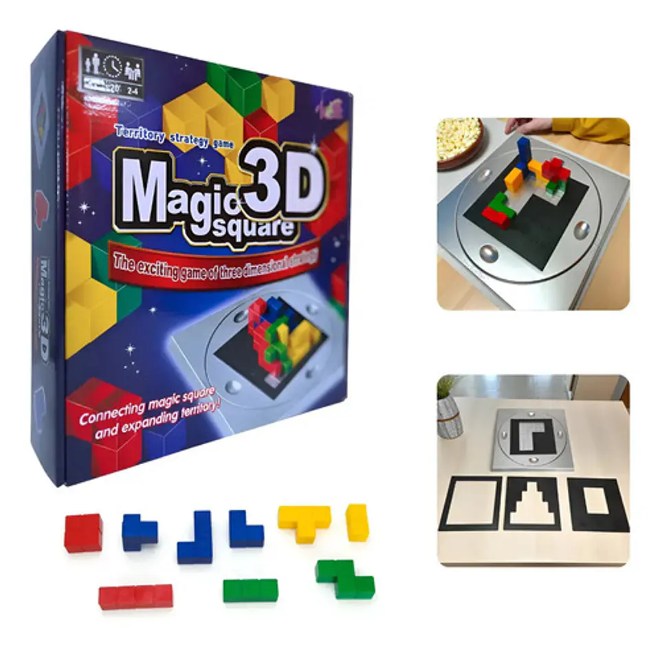 Juego Ingenio 3d Cubo Magico Logica Espacial 148pcs Tetris 3