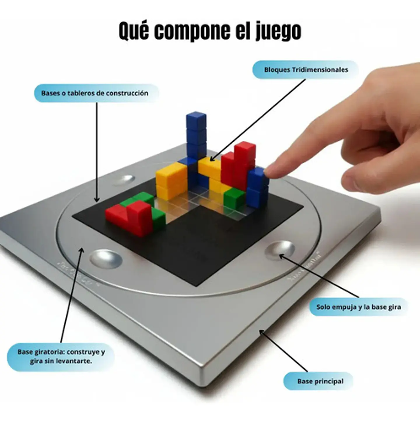 Juego Ingenio 3d Cubo Magico Logica Espacial 148pcs Tetris 6