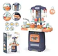 Set Cocina De Juguete Niñas Infantil Agua Sonidos Y Luz Azul 889-175 - Miniatura 2