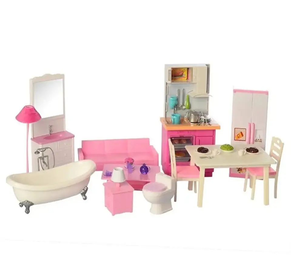 Casa De Muñecas Defa Lucy Dos Pisos Con Accesorios 8440 4