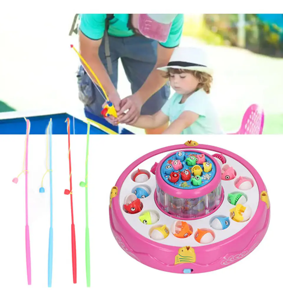 Juego De Pesca Para Niños Fishing Game Luces Sonido 8002 4