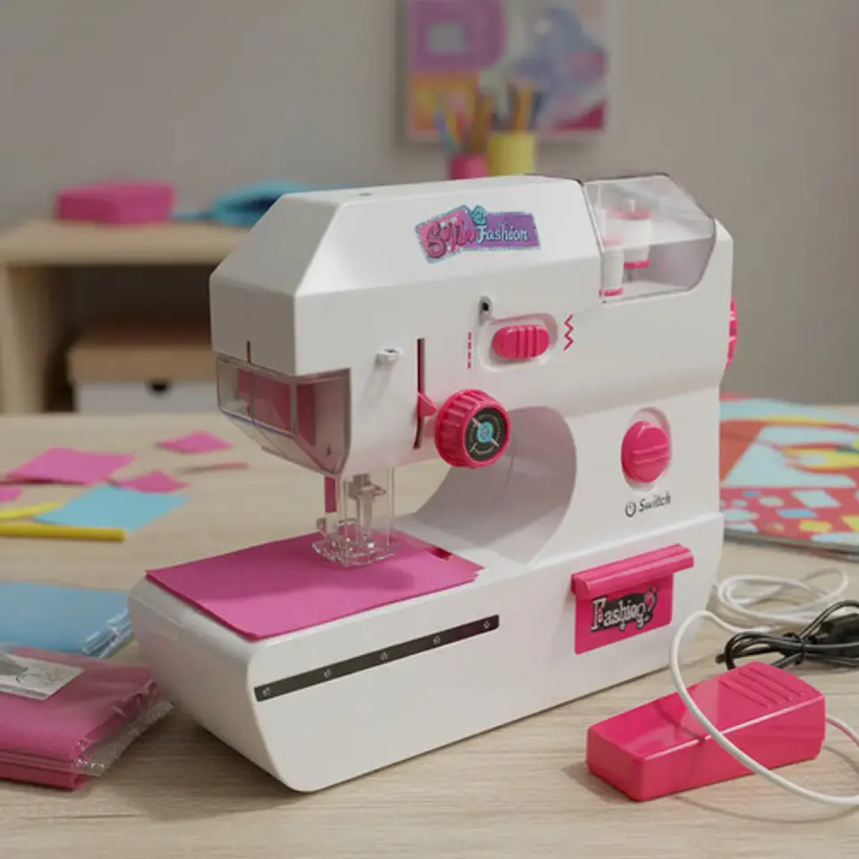 Maquina De Coser De Juguete Sewing Machine Niñas Blanco 5