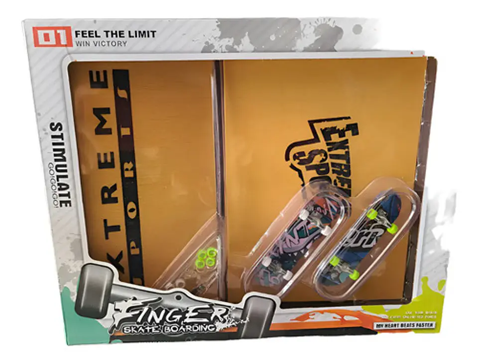 Kit Patineta De Dedos Fingerboard Con Rampa Y Accesorios 1