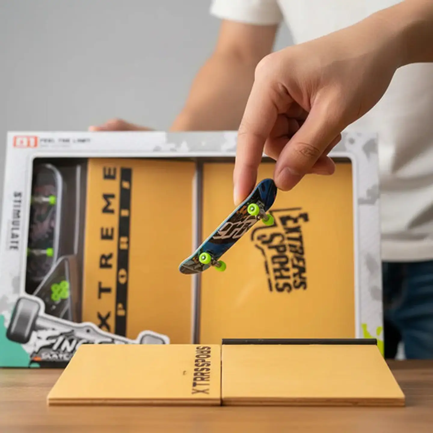 Kit Patineta De Dedos Fingerboard Con Rampa Y Accesorios 3