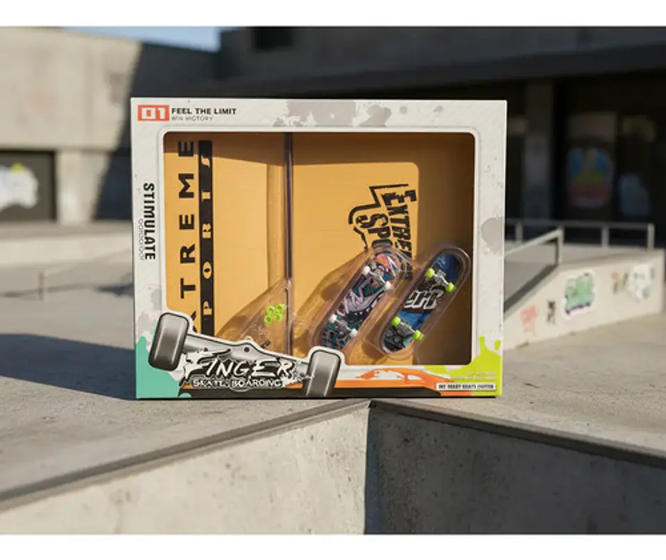 Kit Patineta De Dedos Fingerboard Con Rampa Y Accesorios 4