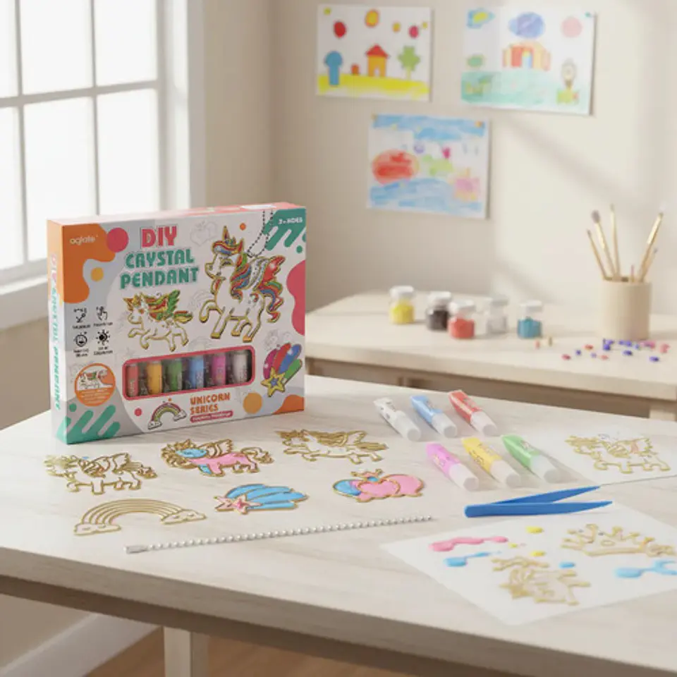 Kit Manualidades Dijes Unicornio Para Niños Diy Pintura 1