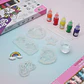 Kit Manualidades Dijes Unicornio Para Niños Diy Pintura - Miniatura 3