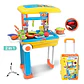 Set Cocina Maletín Portátil Accesorios 2en1 Juguete 008-926 Color Azul Con Amarillo / 008-926a - Miniatura 1