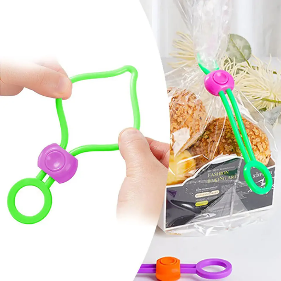 Pinzas Clips Amarres Sellado De Bolsas De Comida 3 Unidades 6