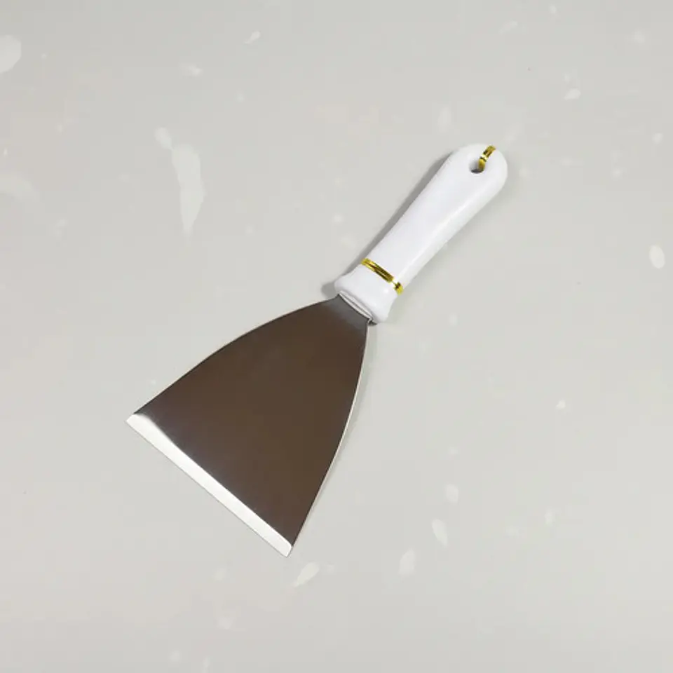 Espátula Raspe De Acero Inoxidable Para Repostería Y Masas Blanco 3