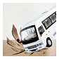 Carro A Escala 1:24 Buseta Toyota Coaster Metálica Blanca - Miniatura 2