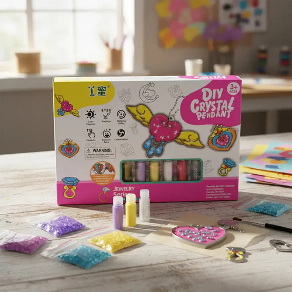Kit Manualidad Llavero De Corazón Para Pintar 3