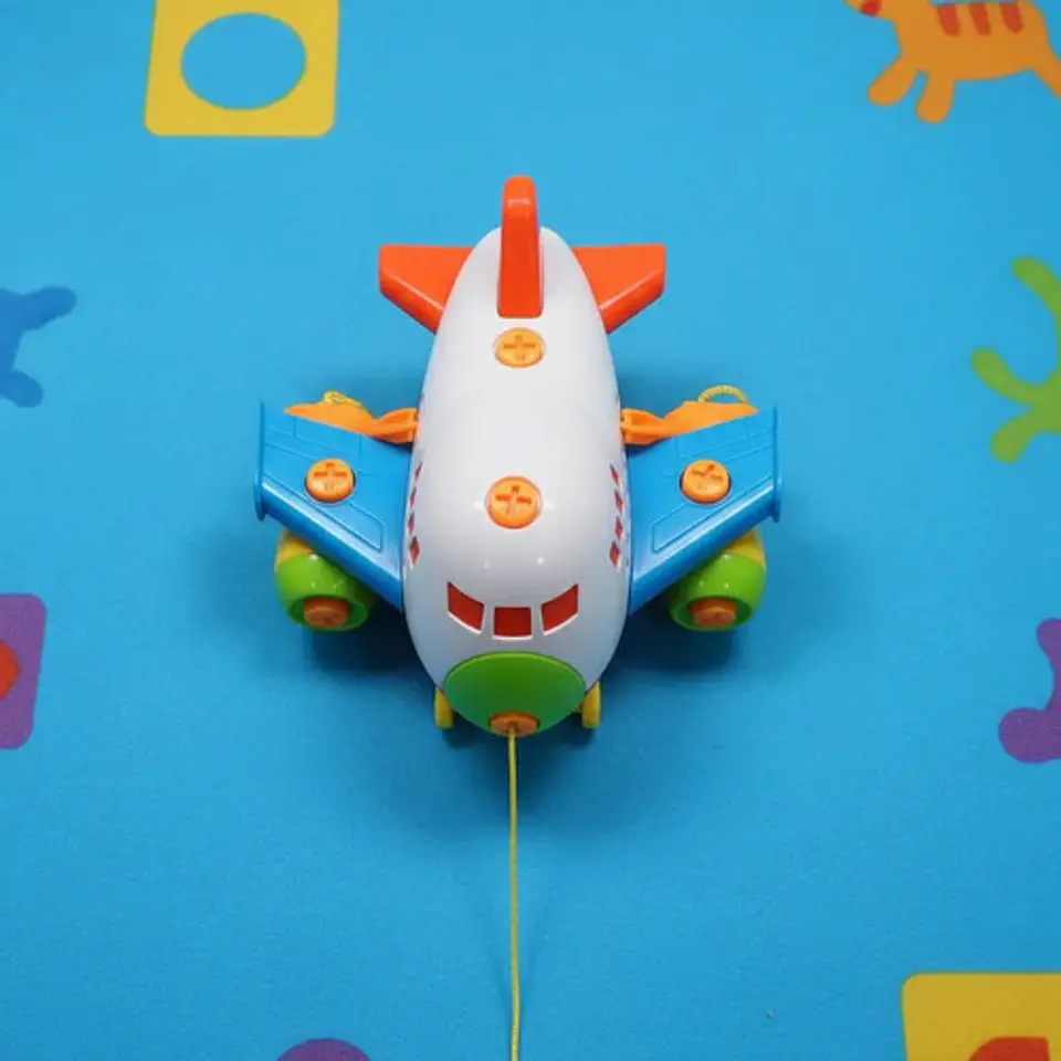 Avión De Juguete De Arrastre Y Desarmable Didáctico Surtido 8