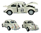 Vw Sedan Herbie Custom 1967 Esc:1/24 Kinsmart Coleccion Beig Color Beige - Miniatura 1