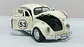 Vw Sedan Herbie Custom 1967 Esc:1/24 Kinsmart Coleccion Beig Color Beige - Miniatura 5
