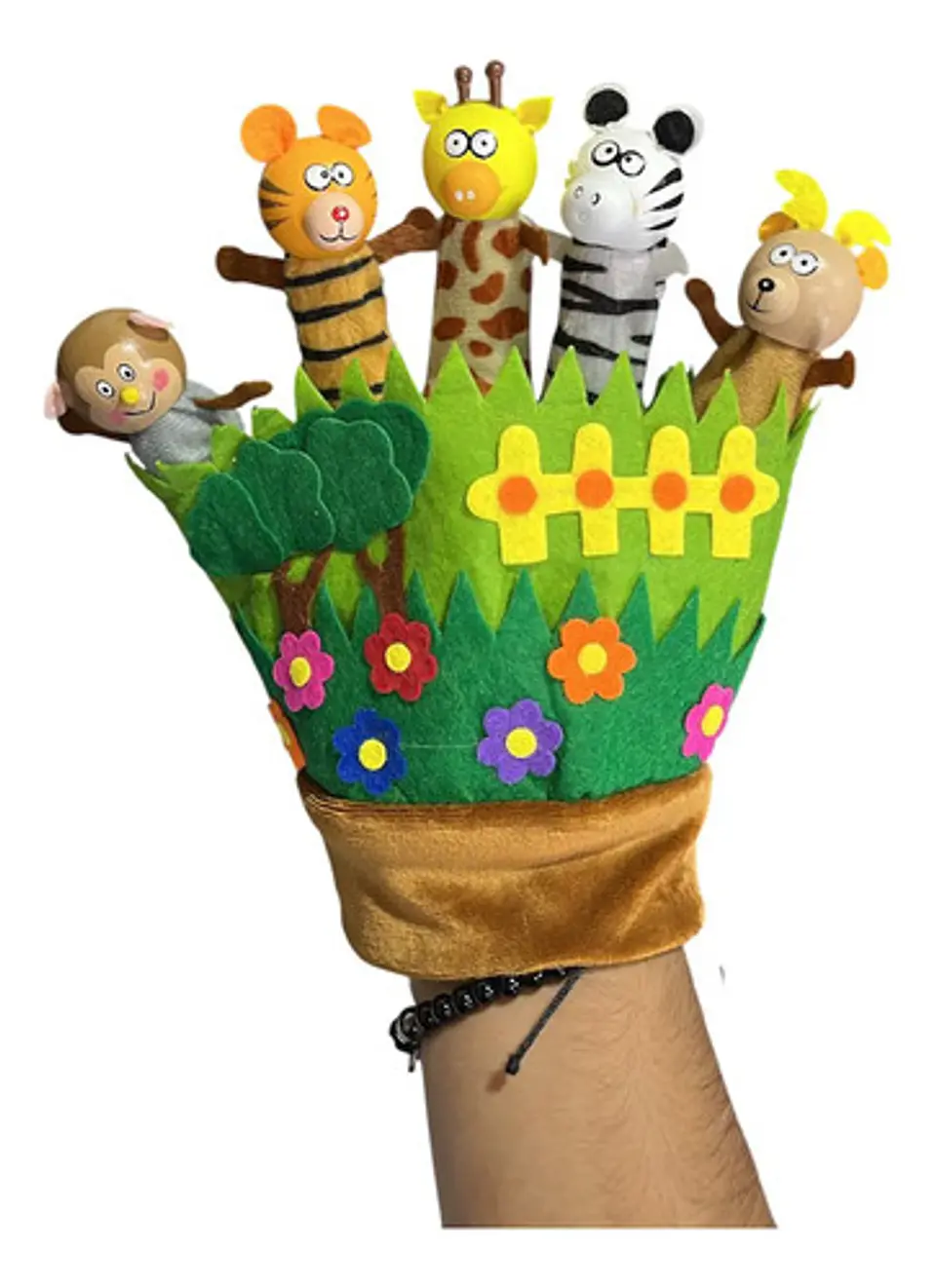 Set Títere Mano Selva Dedos X 5und Marionetas 1