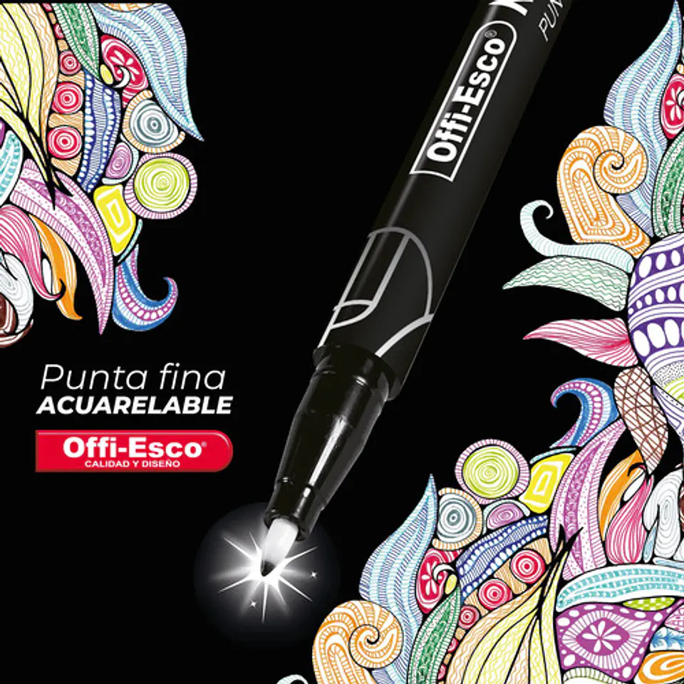 Marcadores Micropunta Offi-esco X10 Colores Oe-175-10 Multicolor 2