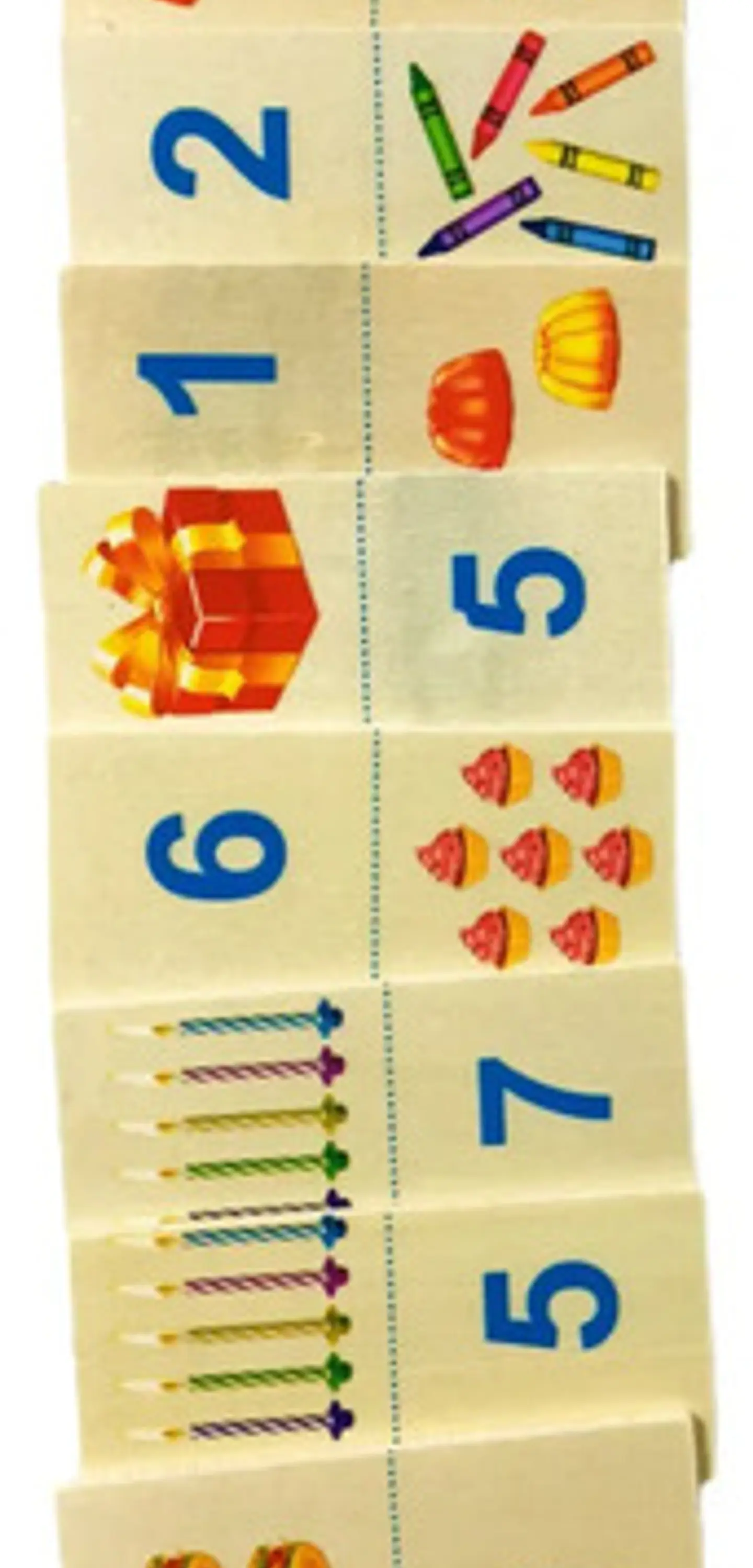 Dominó Didáctico De Números En Madera Para Niños 5