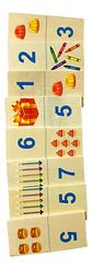 Dominó Didáctico De Números En Madera Para Niños - Miniatura 5