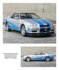 Rapidos Furiosos Nissan Gtr Juguete A Escala 1:24 Nissan - Miniatura 2