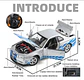 Rapidos Furiosos Nissan Gtr Juguete A Escala 1:24 Nissan - Miniatura 3