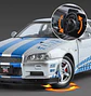 Rapidos Furiosos Nissan Gtr Juguete A Escala 1:24 Nissan - Miniatura 4
