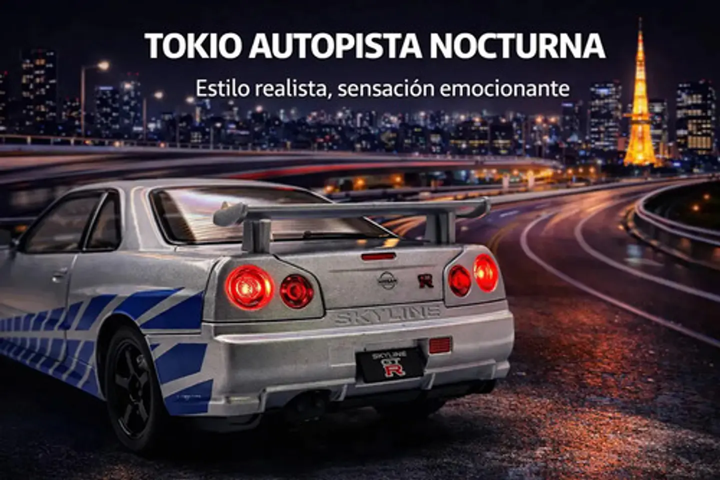 Rapidos Furiosos Nissan Gtr Juguete A Escala 1:24 Nissan 11