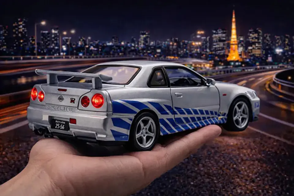 Rapidos Furiosos Nissan Gtr Juguete A Escala 1:24 Nissan 12