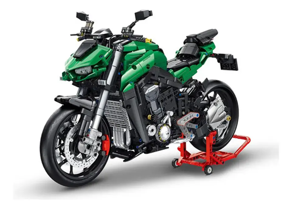 Moto De Bloques De Construcción Tipo Kawasaki Z1000 1