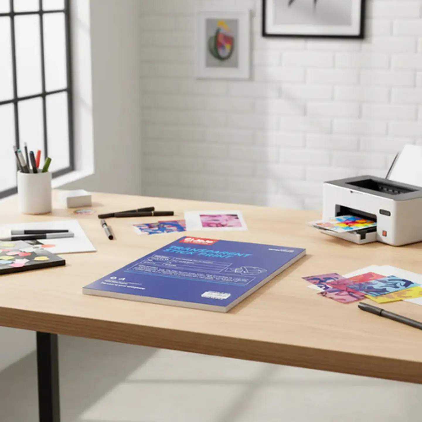 Papel Fotográfico Adhesivo Transparente A4 para Impresora  Pack de 50 Hojas Jolo 2