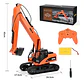 Carro De Juguete A Control Remoto Excavadora Rc Huina 1551 - Miniatura 2