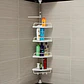Organizador De Baño Esquinero Organizador Ducha De 4 Niveles Color Blanco - Miniatura 1