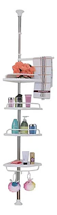 Organizador De Baño Esquinero Organizador Ducha De 4 Niveles Color Blanco - Miniatura 2