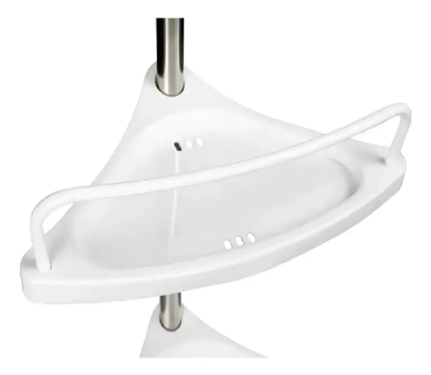 Organizador De Baño Esquinero Organizador Ducha De 4 Niveles Color Blanco 3