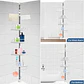 Organizador De Baño Esquinero Organizador Ducha De 4 Niveles Color Blanco - Miniatura 8