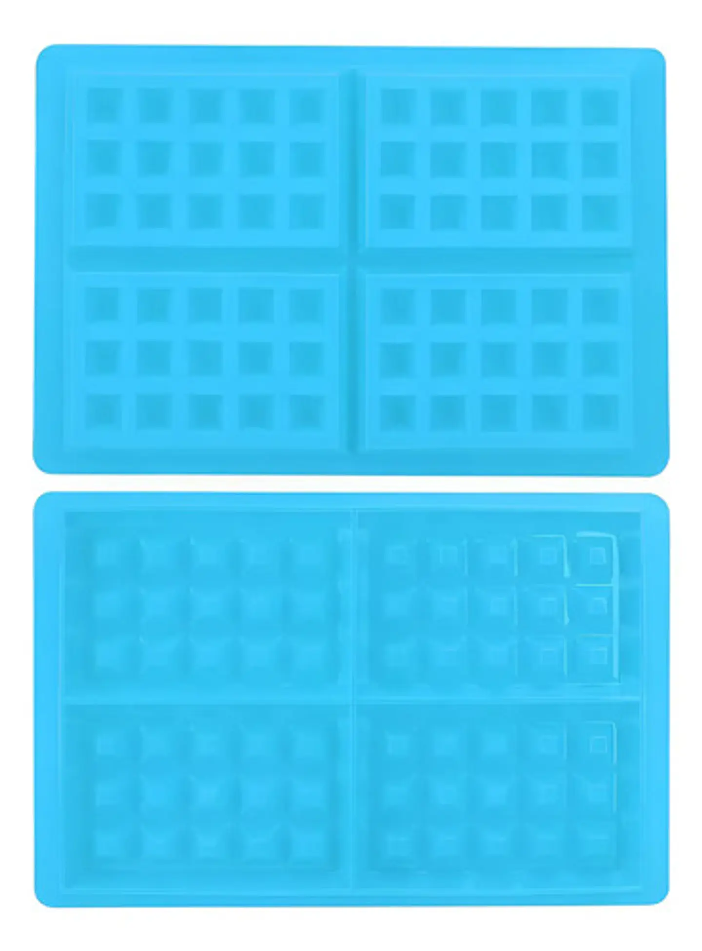 Molde De Silicona Para Waffles Chocolatina Velas 4 Puestos 3
