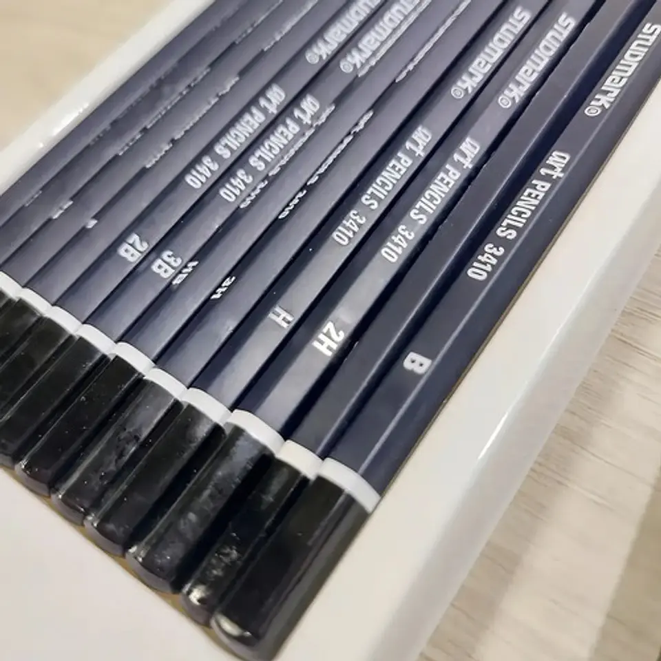 Lápiz De Dibujo X12und Studmark Trazo Negro Graduados 2
