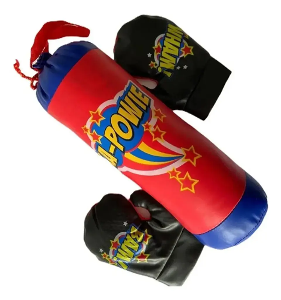 Set De Boxeo Infantil Saco + Guantes Juego Deportivo Niños 1