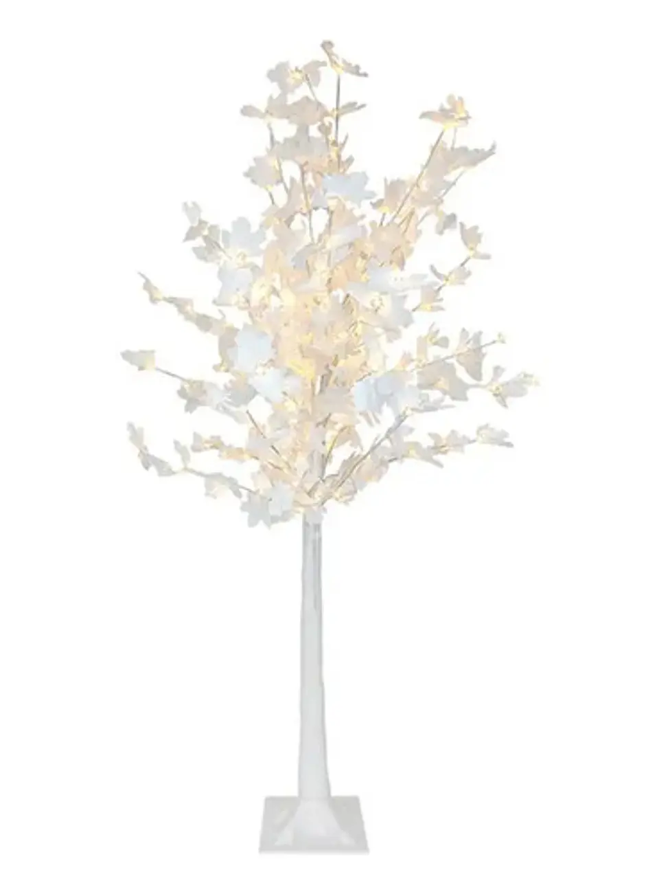 Arbol Hojas Luz Decoración Bodas Color Blanco 180 Cm Navidad 1