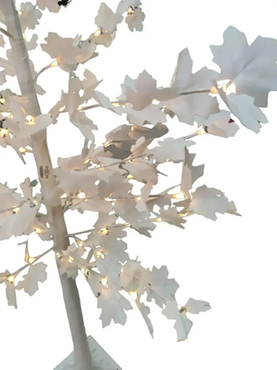 Arbol Hojas Luz Decoración Bodas Color Blanco 180 Cm Navidad 3