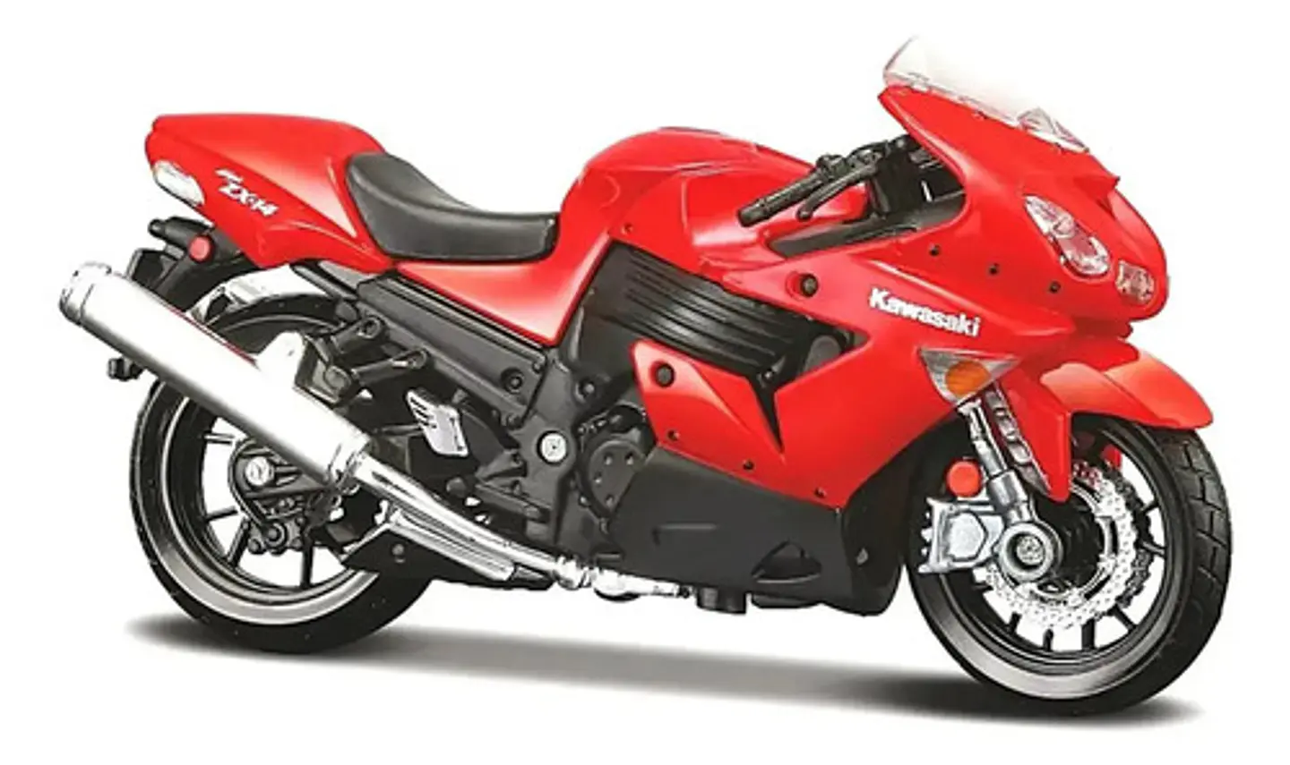 Juguete Coleccionable Kawasaki Ninja Zx-14r Escala 1:18 2
