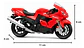Juguete Coleccionable Kawasaki Ninja Zx-14r Escala 1:18 - Miniatura 3