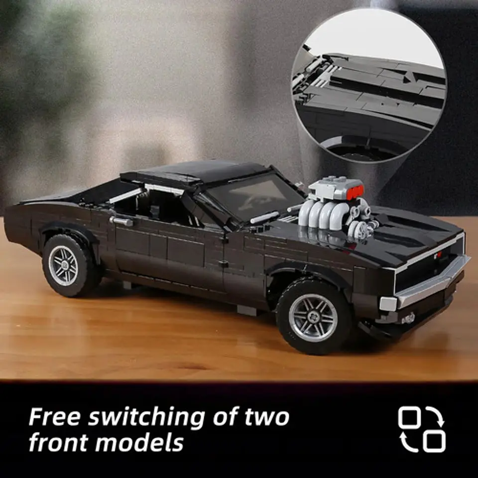 Carro Armable Mould King Charger 1439 Piezas Rápido Y Furios 4
