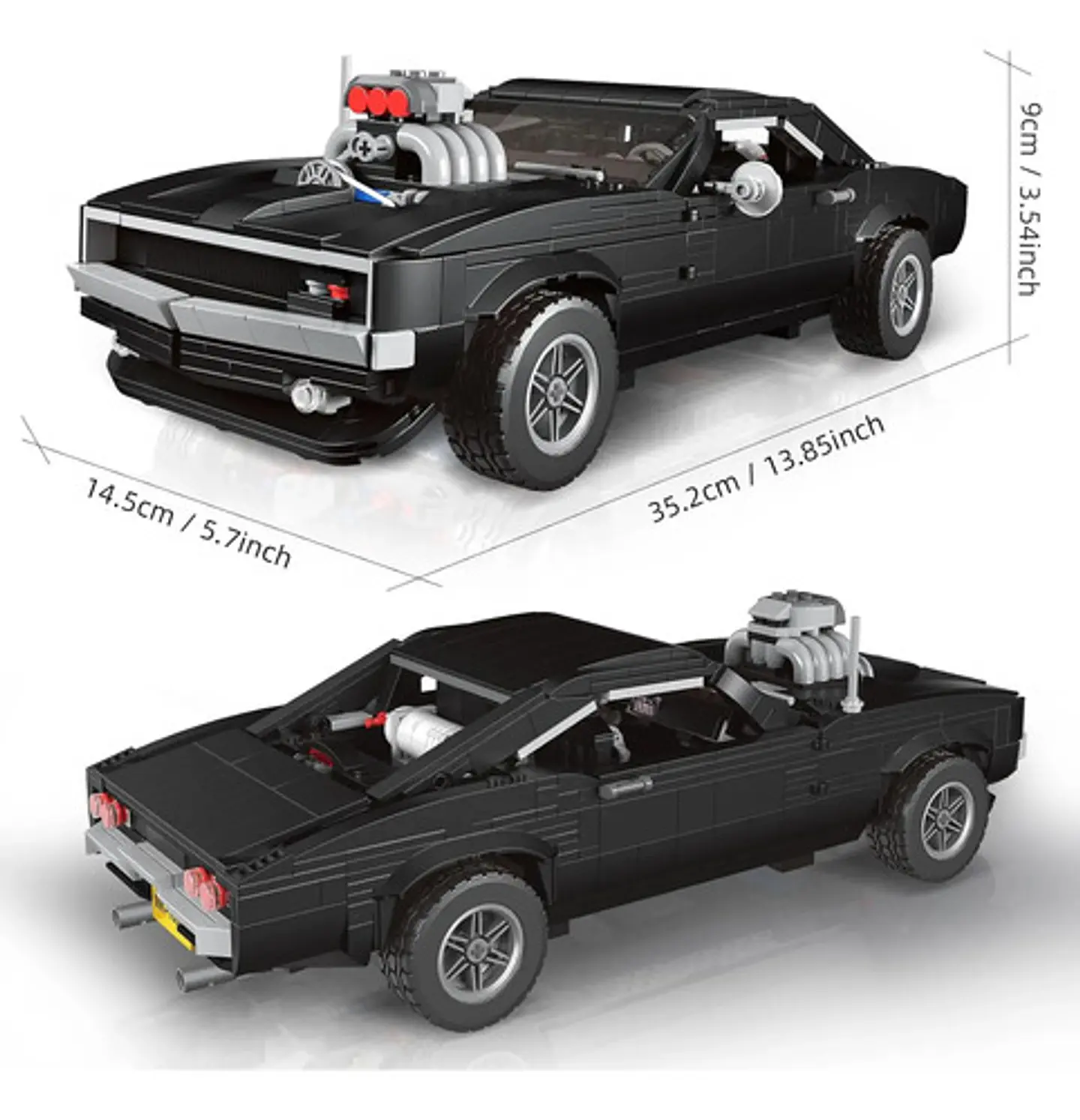 Carro Armable Mould King Charger 1439 Piezas Rápido Y Furios 5